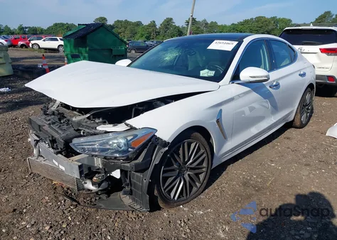 2019 Genesis G70 Elite z USA, uszkodzony, nr VIN KMTG34LA0KU034812